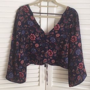 Flowy Floral Crop Top